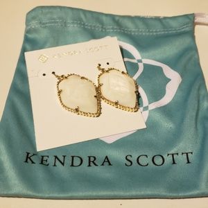 Kendra Scott white earrings